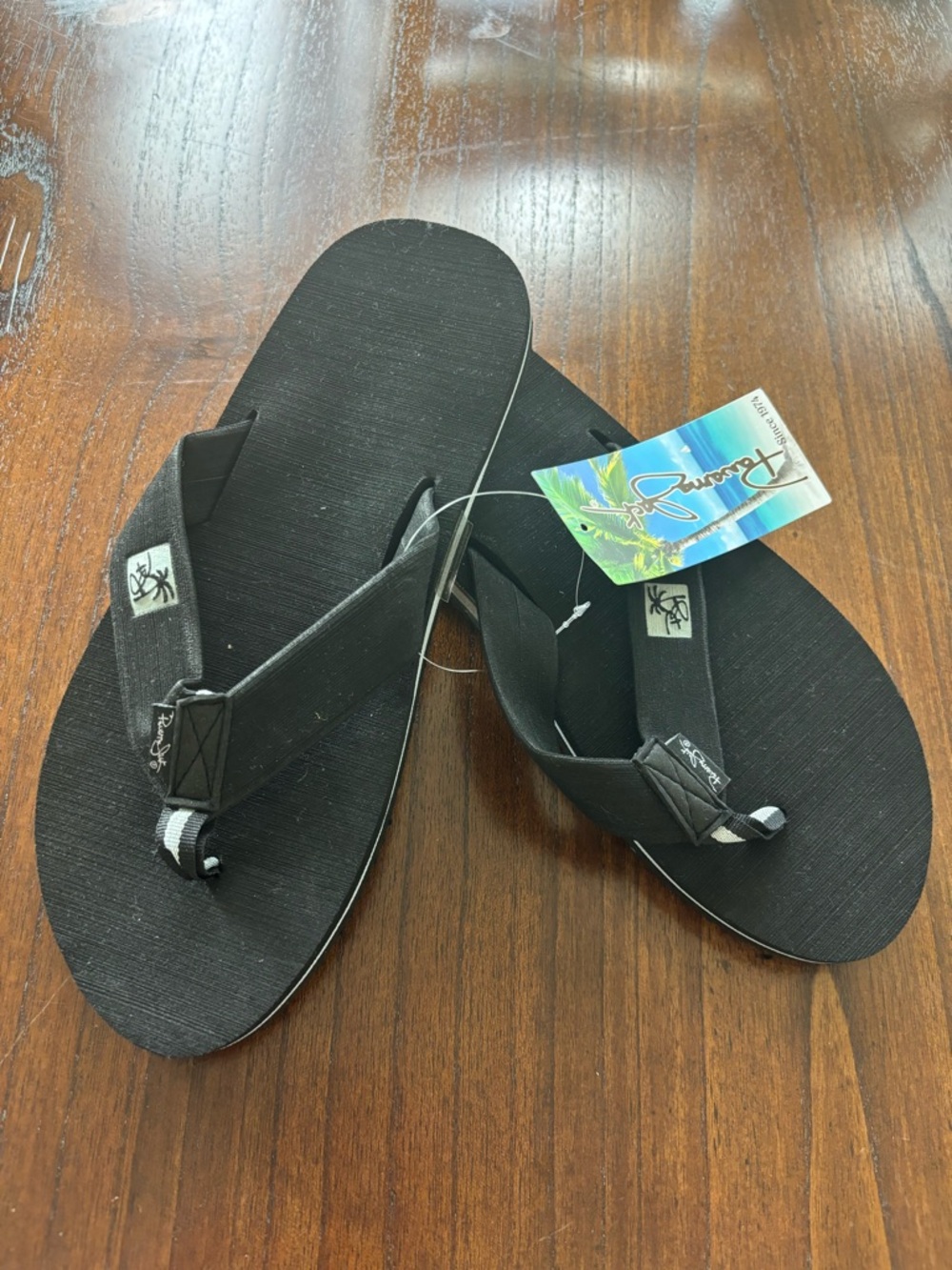 Panama Jack Black Men's Flip Flops